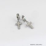 Crystal Cross Earring
