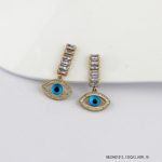 Evil Eye Steel Earring