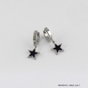 Star Dangling Hoop Earring