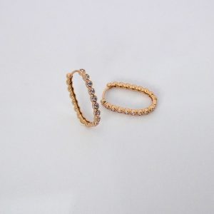 Bezel Crystal Earring