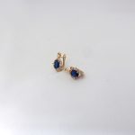 Sapphire Colour Hoop Earring