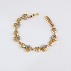 2 Colour Heart Bracelet