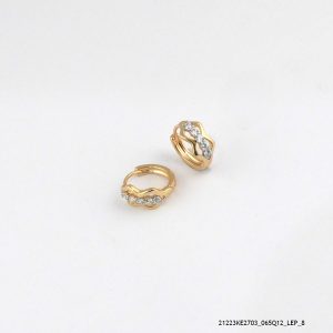 Casual Crystal Hoops