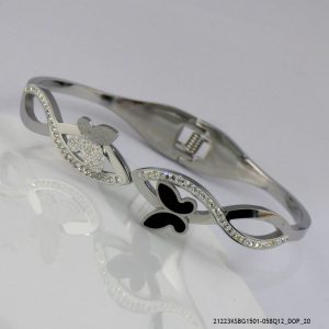 Steel Love Bangle
