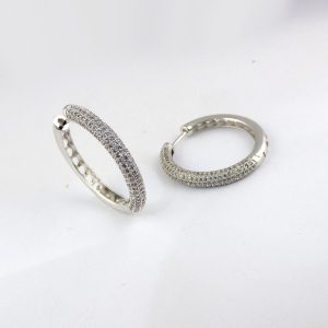 Luxury Crystal Hoops