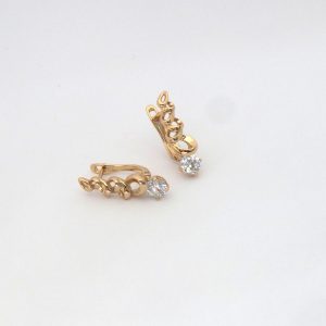 Spiral U Hoops Earring