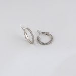 Casual Crystal Hoop Erring