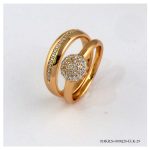 1set 2pc Fashion Ring