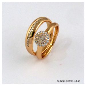 1set 2pc Fashion Ring