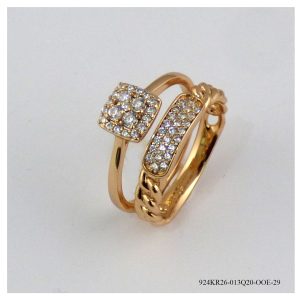 1set 2pc Fashion Ring