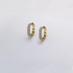 3 Colour Crystal Hoops