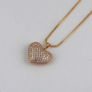 Cluster Heart Necklace