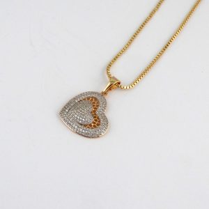2 Colour Heart Necklace