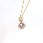 2 Colour Crystal Pendent - Chain Inc.