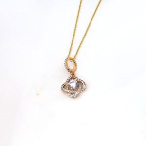2 Colour Crystal Pendent - Chain Inc.