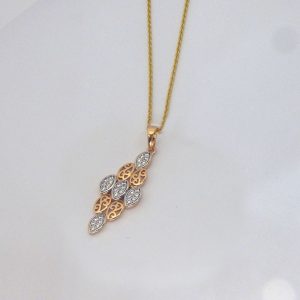 2 Colour Turkish Pendent - Chain Incl.