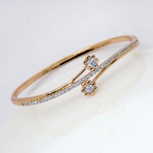 2 Colour Flower Bangle