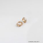 Casual Crystal Hoops