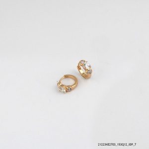 Casual Crystal Hoops