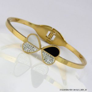 2 Colour Heart Bangle