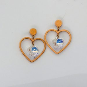 Cosmic Heart Crystal Earring