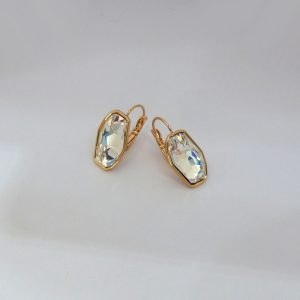 Elegant Crystal Hoops