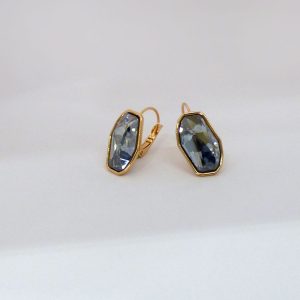 Elegant Crystal Hoops