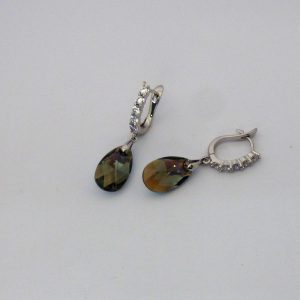 Crystal Pear Drop Earring
