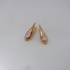 Elegant Crystal Hoops