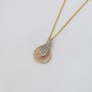 2Colour Luxury Pendent - Chain Incl.