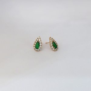 Emeral Colour Earring