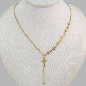 2 Layer Cross Necklace