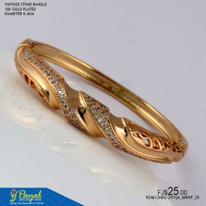 VINTAGE STONE BANGLE