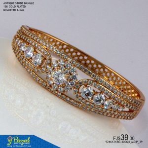 ANTIQUE STONE BANGLE