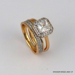 2PC 2 Color Gold Plated Ring