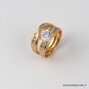 2pc 18K Gold Plated Ring