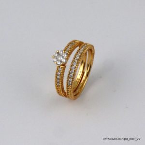 2PC 18K GOLD PLATED RING