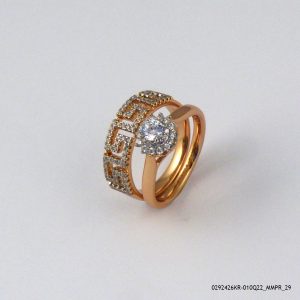 2PC18K Gold Plated Ring