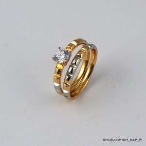 2PC 2 Color Gold Plated Ring
