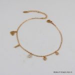 Stone Anklet 18K Gold Plated