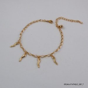 Charms Anklet 18K Gold Plated