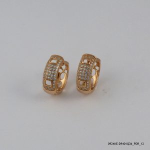 Stone Earring 18K Gold Plated