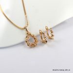 Twist Pendant Set 18K Gold Plated