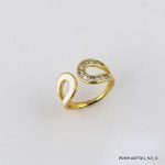 Ceramic Gold Plated Ring