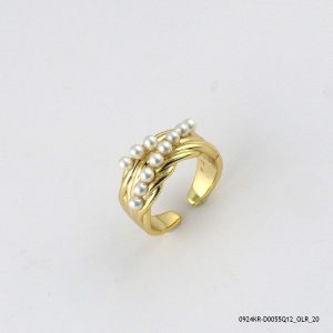 Syn Pearl Gold Plated Ring