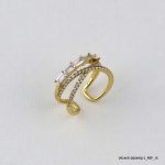 14K Gold Plated Stone Ring