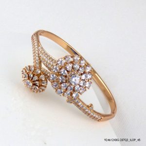 18KGP Pear Stone Bangle