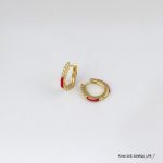 Casual Color 14KGP Hoops