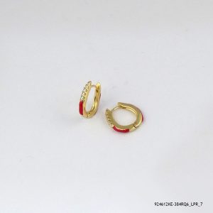 Casual Color 14KGP Hoops