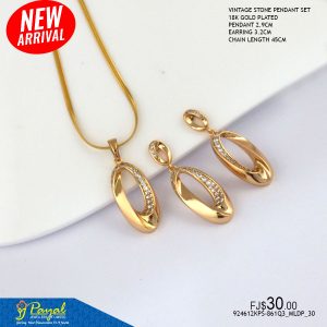 VINTAGE STONE P/S 18KGP